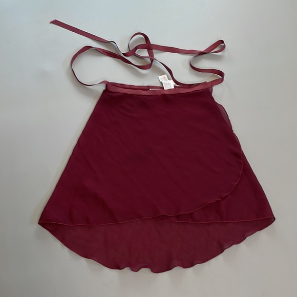 Capezio Dresses & Skirts - COPY - Capezio Mid-Length Ballet Wrap Skirt, Women’s M/L, Burgundy